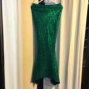 Kids Green Mermaid Swim Coverup